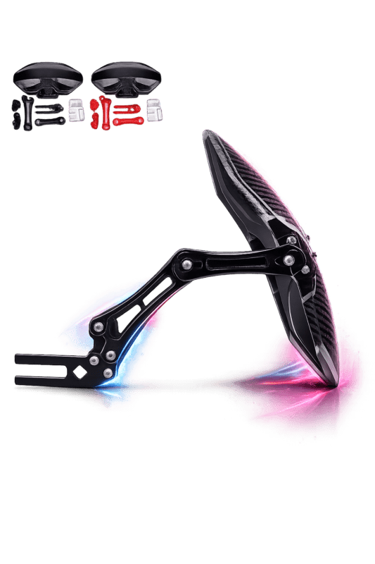 Garde-boue moto réglable effet fibre de carbone pour aprilia af 1 125 replica - Image 2