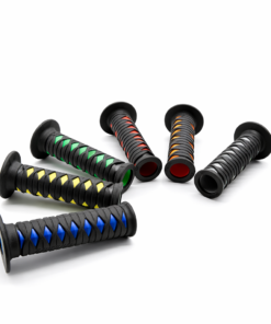 Jeu de poignées de guidon moto en caoutchouc gel style DAYTONA 7/8" POUR MOTO