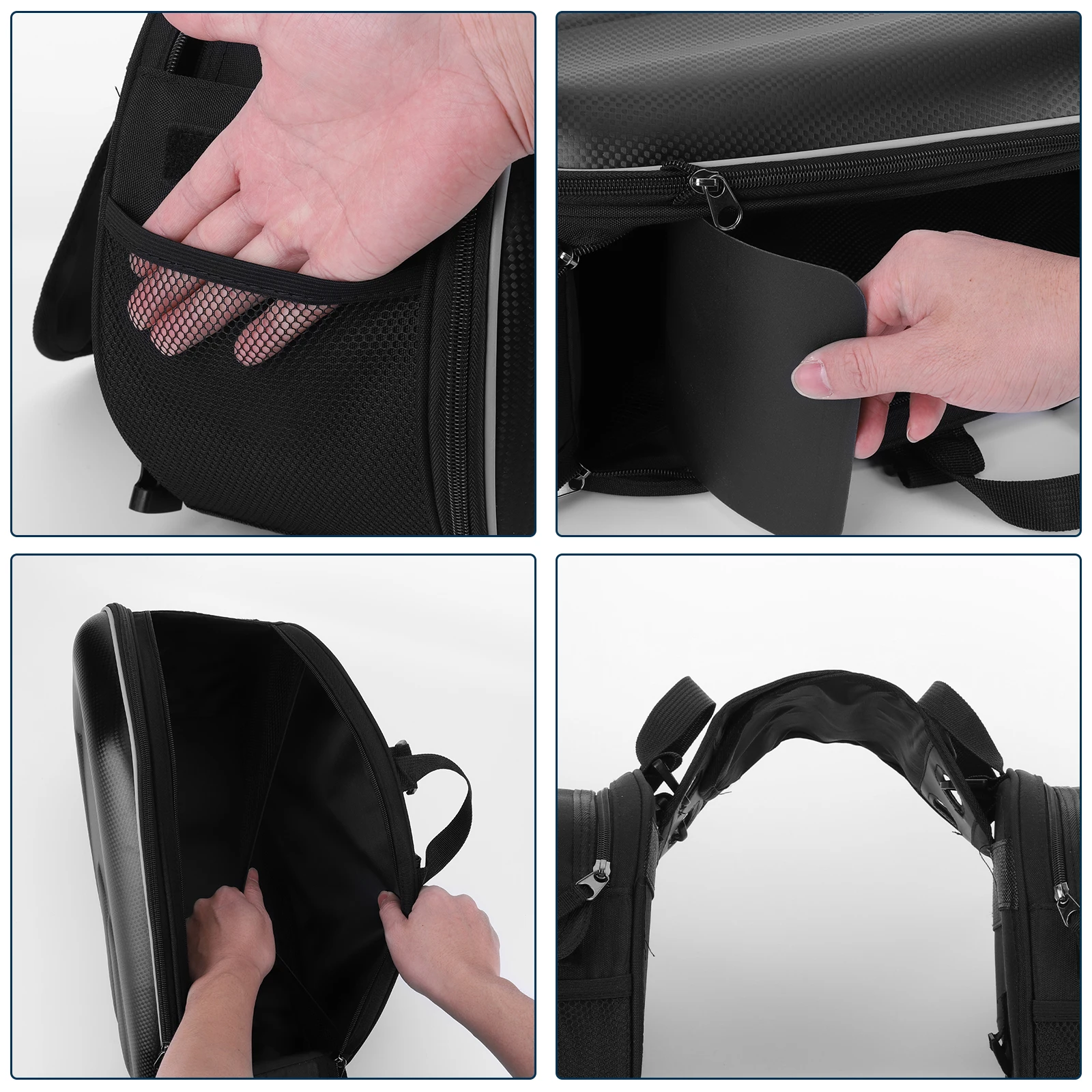 Sacoches latérales arrière étanches 58L pour moto