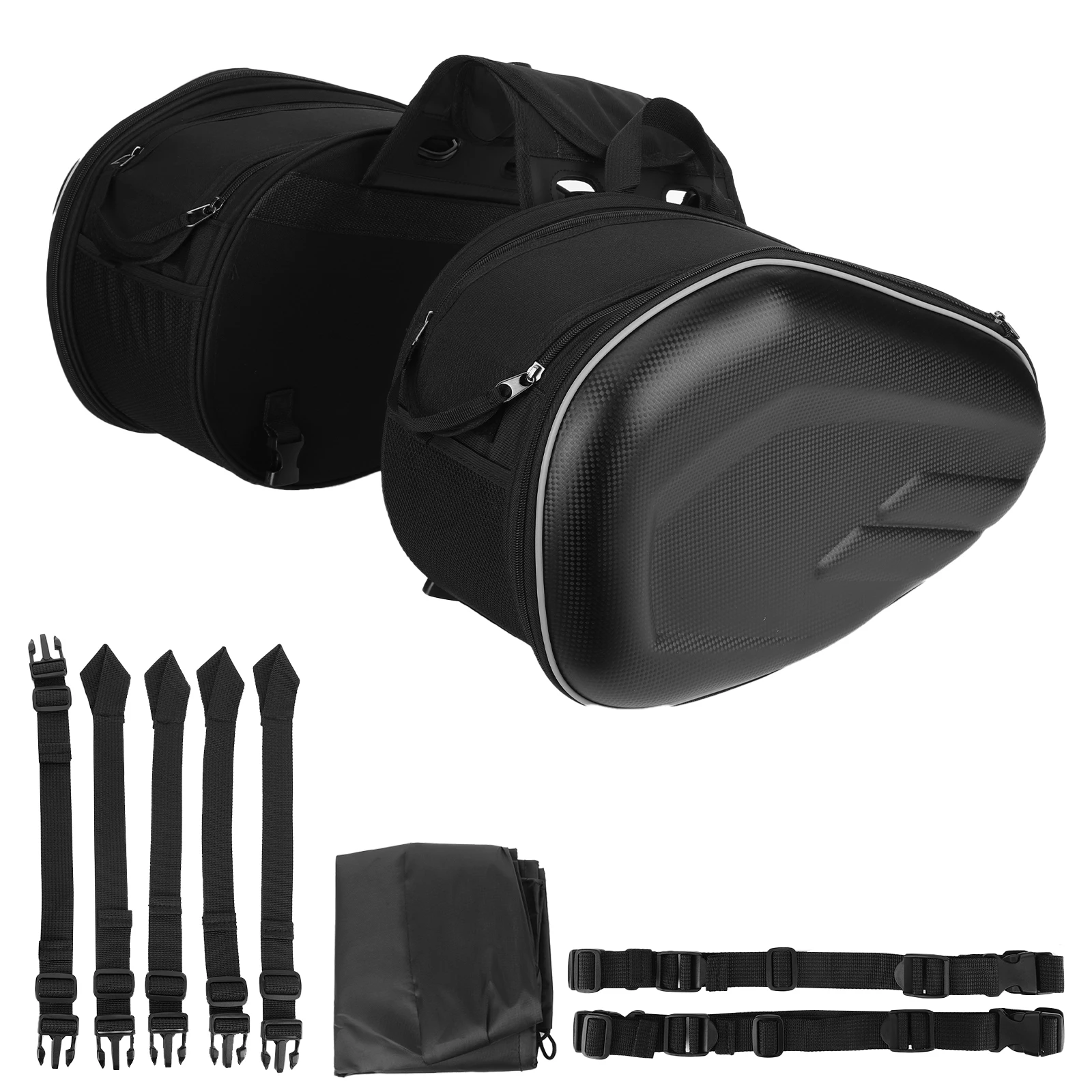 Sacoches latérales arrière étanches 58L pour moto