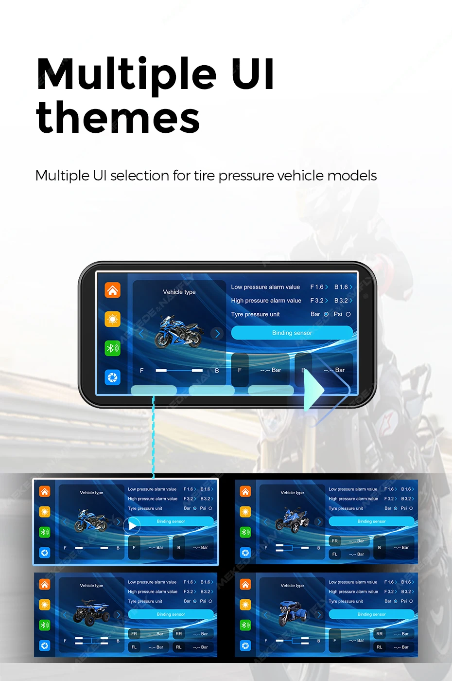 Protection étanche moniteur moto pour aprilia etx 350 e