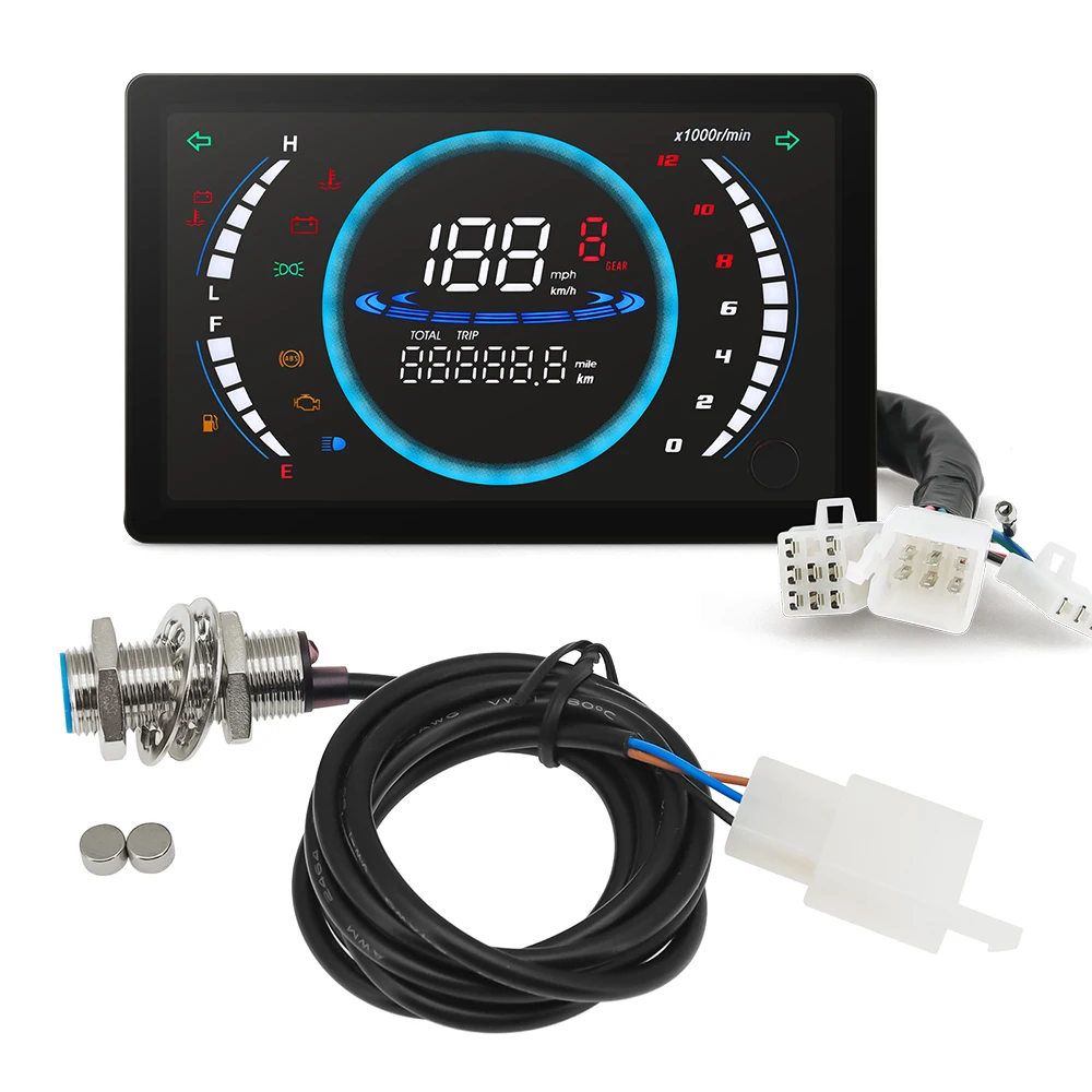 Vue de l’affichage de l’odomètre moto POUR MOTO