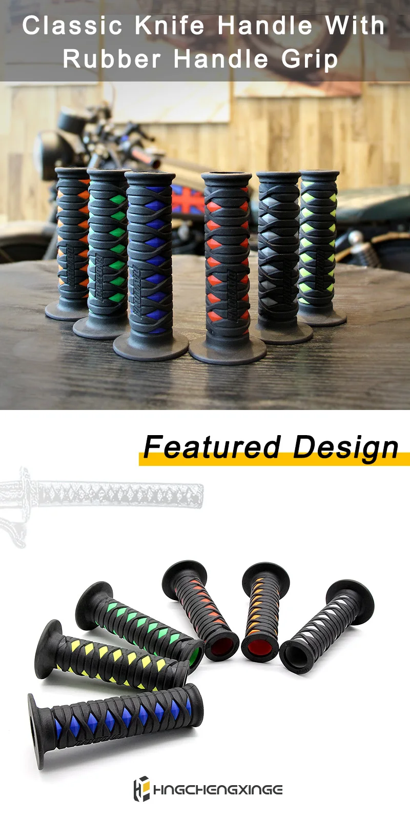 Poignées de guidon moto en caoutchouc gel style DAYTONA POUR MOTO